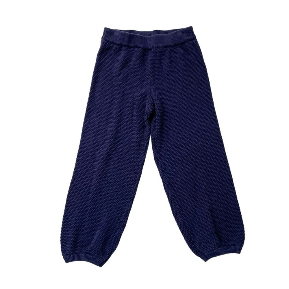 Free People Knit Balloon Pull On Jogger Sweater Pants Blue Purple size Small